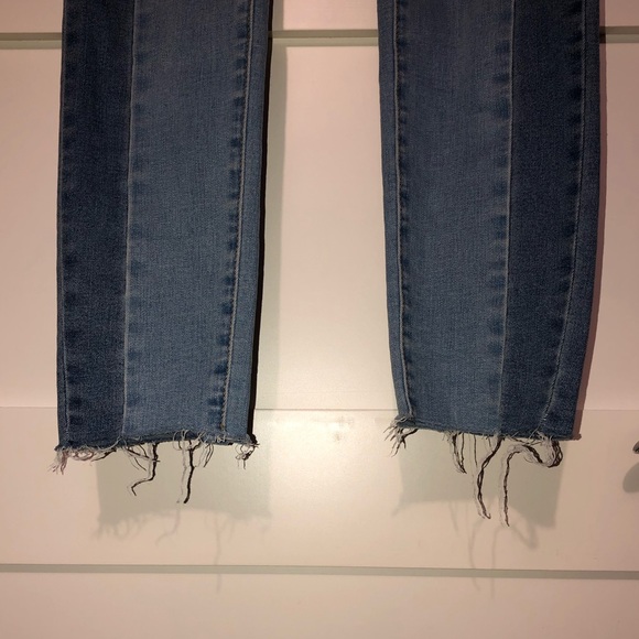 Colour blocked high rise skinny jeans - Picture 5 of 6